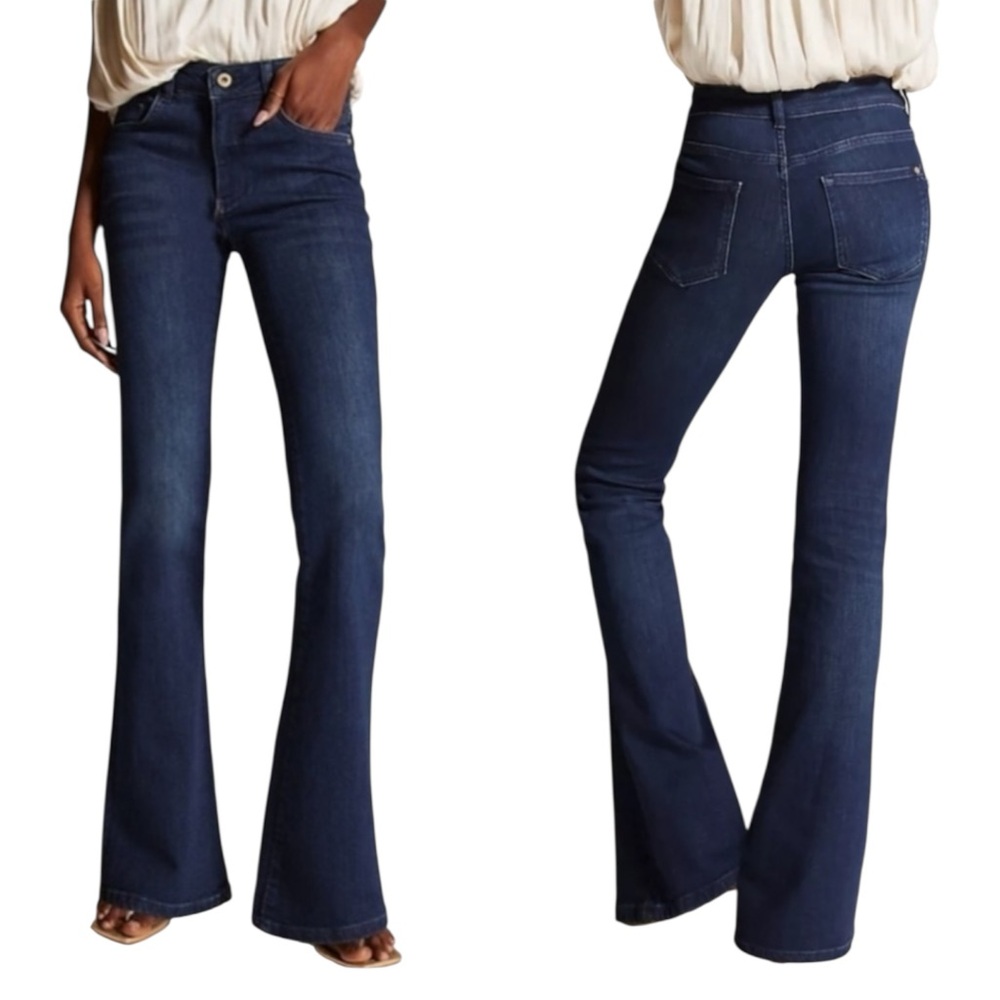 Anthropologie‎ PILCRO Demilune Mid-Rise Boot Cut Jeans. Size 28